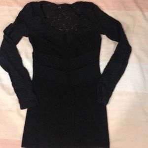 Black Long sleeve free people dress